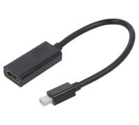 Adaptateur DisplayPort 1.2 HDMI 1.3 femelle mini DisplayPort prise male Full HD 0.15m - noir