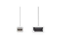 - Adaptateur DisplayPort - DisplayPort (F) pour Mini DisplayPort (M) - 20 cm - rond - blanc