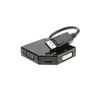 Adaptateur Displayport, DisplayPort vers HDMI / DVI 24+5 / VGA mâle à femelle câble adaptateur convertisseur compatible 4 K résolution via HDMI