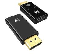 Adaptateur DisplayPort (DP) vers HDMI 4K 1080p, convertisseur DP vers HDMI mâle vers femelle, Plug & Play pour Lenovo, Dell, HP, Asus ordinateur portable, PC, carte graphique vers moniteur, TV