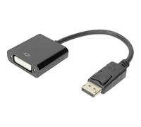 Adaptateur DisplayPort, DVI Digitus AK-340401-001-S [1x DisplayPort mâle - 1x