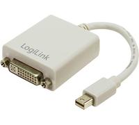 Adaptateur DisplayPort, DVI LogiLink CV0037 [1x Mini port Display mâle - 1x DVI femelle 24+5 pôles] 0.09 m blanc