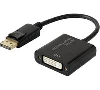 Adaptateur DisplayPort, DVI Renkforce RF-4299048 [1x DisplayPort mâle - 1x DVI femelle 24+5 pôles] 10.00 cm noir contacts dorés