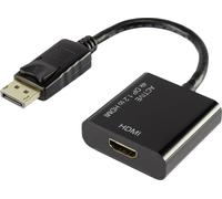 Adaptateur DisplayPort, HDMI Renkforce RF-4222524 [1x DisplayPort mâle - 1x HDMI femelle] 10.00 cm noir contacts dorés
