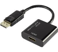 Adaptateur DisplayPort, HDMI Renkforce RF-4222524 [1x DisplayPort mâle - 1x HDMI femelle] 10.00 cm noir contacts dorés