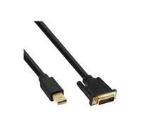 InLine Câble adaptateur Mini DisplayPort (M) vers DVI‑D (24 et 1) 50 cm Noir