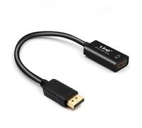Adaptateur DisplayPort Mâle vers HDMI Femelle Full HD 3D 1920 x 1080p LinQ Noir