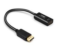 Adaptateur DisplayPort Mâle vers HDMI Femelle Full HD 3D 1920 x 1080p LinQ Noir Noir G