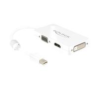 - Adaptateur DisplayPort - Mini DisplayPort (M) pour HD-15 (VGA), HDMI, DisplayPort (F) - 16 cm - blanc