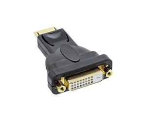 Adaptateur DisplayPort,, prise DisplayPort sur DVI-D 24+1 prise femelle noir