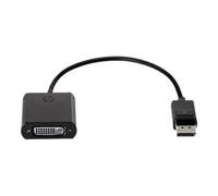 Adaptateur DisplayPort vers DVI - HP - Noir - Compatible EliteBook et ProBook - Conducteur en cuivre