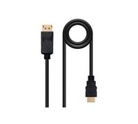 Nanocable 10.15.4302 câble vidéo et adaptateur 2 m DisplayPort HDMI Type A (Standard) Noir
