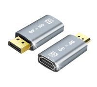 Adaptateur DisplayPort vers HDMI, DP 4K @ 30Hz/2K@60Hz/1080P@120Hz Adaptateur DP vers HDMI Compatible avec Dell, Lenovo, HP, Projector, AMD, NVIDIA, Bureau