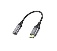 133445 câble vidéo et adaptateur 0,15 m DisplayPort HDMI Noir, Gris