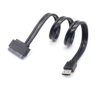 Adaptateur disque dur 7+15 broches vers alimentation ESATA USB 2.0 5