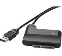 Adaptateur disque dur/SSD Renkforce [1x USB 3.0 mâle type A - 1x SATA mâle 7+15 pôles] contacts dorés