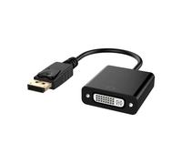 Adaptateur DLH DY-TU4936B DisplayPort Mâle vers DVI Femelle 1920x1200 max, câble 15cm, Noir, CE, Dimensions 250x45x15mm, 30g