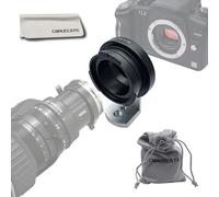 Adaptateur d'objectif B3 vers M4/3 compatible avec objectif B3 1/2" à micro quatre tiers (M4/3 MFT), OM-1, OM-5, GH3, GH2, GH1, G95, GF1, GF2, GF3, etc. + trépied + chiffon de nettoyage pour objectif