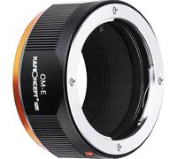 Adaptateur d'objectif K&F Pro Compatible Olympus OM pour Sony E/NEX Noir