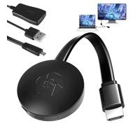 Adaptateur Dongle HDMI sans Fil 4K HDMI Miroir WiFi Affichage Écran Miracast 2.4GHz Transmission Haute Résolution Charge Streaming TV Récepteur Faible Latence pour Android iOS Windows Mac Airplay