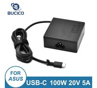 Adaptateur d'ordinateur portable A20-100P1A pour ASUS ROG Zephyru 100W 20V 5A Type-C Chargeur GV301QH G533QM Revenus 401QE Revenus 401QM Revenus 503QM Revenus 551QS GX703HS EU Plug Cord