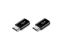 Adaptateur double Android vers USB-C court Black