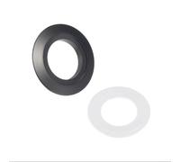 Adaptateur double bouton de chasse d'eau 38 mm vers 48 mm 58 mm Kit de conversion de réservoir Bouton poussoir de réparation pour salle de bain Noir Argent Doré (Noir)