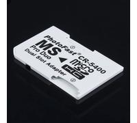 Adaptateur double emplacement pour carte Micro SD TF vers Memory Stick MS Pro Duo pour PSP1000/2000/3000 CR-5400 (lot de 5)