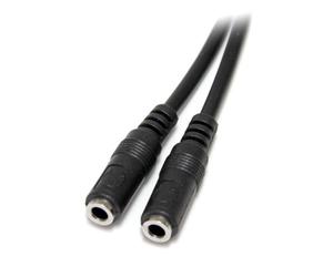 Adaptateur Double Jack pour casque PC Convertissez le connecteur double Jack femelle en 1 Jack mâle 3,5.