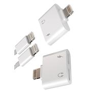 Adaptateur Double Lightning Jack Pour Iphone (2 Pack) casque Chargeur Accessoires Câble AUX Pour Apple Câble Audio Écouteurs Adaptateur Pour iPad XR 14 13 Charge Autoradio Headphone Connecteur ip-WXZY