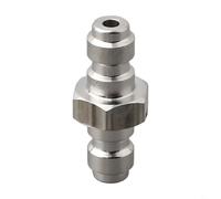 Adaptateur double mâle à connexion rapide 4500 PSI 8 mm, mamelon de remplissage en acier inoxydable pour raccords Foster et réservoirs d'air comprimé