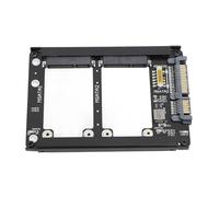 Adaptateur Double Msata SSD versIII 2,5 Pouces, 6 Gbit/s Prend en Charge le Remplacement à Chaud Plug and Play avec Boîtier de Cadre pour PC