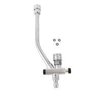 Adaptateur Double Raccord pour Lance à Mousse, Acier Inoxydable, Interface 6,35 mm, avec Régulateur Réglable et Connecteur Rapide