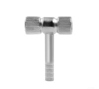 Adaptateur double tête pour pompe à air de type T en alliage pour gonfleur de pneu de voiture, vélo, moto, connexion de remplissage rapide, argent