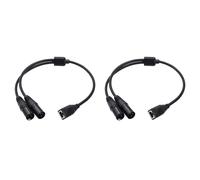 Adaptateur double XLR mâle 3 broches vers RJ45, câble RJ45 vers double XLR