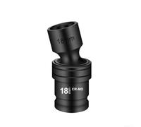 Adaptateur Douille 1/2 Pouces Articulé 68mm Acier Chrome Vanadium pour à Chocs Zones Difficiles 12-22mm(18mm)