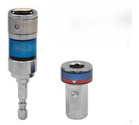 Adaptateur Douille 15° 2 6.35mm Acier Allié Adaptateur Douille(10mm) | Angle 15°, acier 40CR, rotation 360°, queue hex 6.35mm, pour idéal espaces confinés