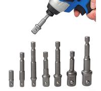 Adaptateur Douille Acier Chrome Vanadium 1/4 3/8 1/2 | Acier chrome vanadium trempé, résistance choc élevée, compatible mandrins rapides, usage pro(2pcs(25mm+30mm))