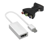 Adaptateur DP Thunderbolt vers HDMI, Port d'affichage avec 3RCA RGB femelle vers HD, composant de Style VGA à 15 broches, prise vidéo