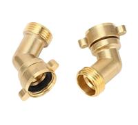 Adaptateur du Coude de Tuyau RV - Économie d'espace, Connecteur Robuste à 90 Degrés pour Le Camping-Car, Le Camping-Car, la Remorque et l'usage Extérieur (45 degrés +45 degrés)
