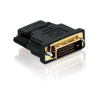 Adaptateur DVI-D Mâle vers HDMI Femelle - Non spécifié - Connecteur doré - Noir - Haute qualité - 19 broches