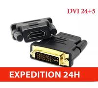 Adaptateur DVI-I 24+5 pins mâle vers HDMI femelle convertisseur DVI-I 1080P