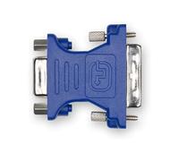 Adaptateur DVI-I mâle vers VGA femelle (D-sub DE-15) (Bleu)