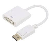 Adaptateur DVI-I vers DisplayPort 10cm blanc
