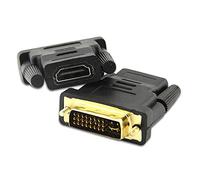 Adaptateur Dvi vers HDMI vers Dvi Convertisseur Dvi Revolution Hdmi Femelle pour Affichage/Télévision Doré