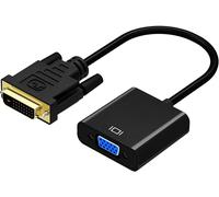 Adaptateur Dvi Vers Vga, 1080P Actif Dvi-D Vers Vga Convertisseur 24 + 1 Mâle Vers Femelle Câble Supporte 1080P/3D 60Hz Pour Pc/Moniteur/Hdtv Et Projecteur Etc[GBP6273757]