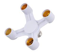 Adaptateur E27 vers 4xE27, support fixe pour douille