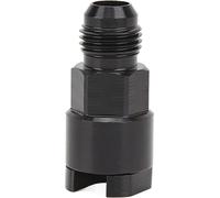 Adaptateur EFI Séparation rapide d'alliage d'aluminium noir anodisé une pression mâle sur la conduite de carburant à 6-5/16in