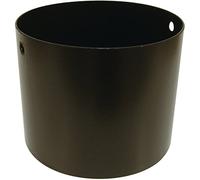 Adaptateur émaillé 7/10e soudé en continue femelle - femelle, diamètre 130 mm , noir mat (RAL 9019) Réf. A 130F 130F ENM