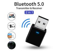 Adaptateur émetteur 2 en 1, USB sans fil, Bluetooth, prise Jack 3.5Mm pour Auto Muziek Audio, récepteur de casque Aux